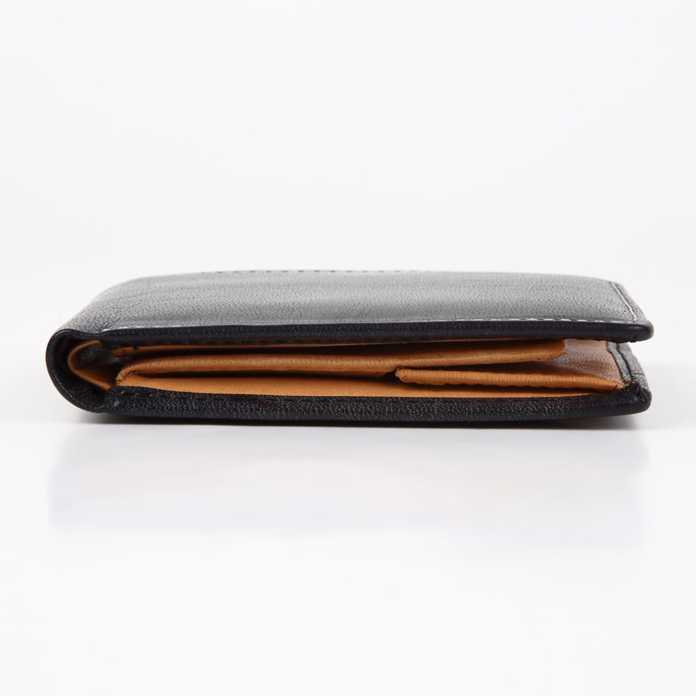 イタリアン/フルグレイン レザー スキミング防止機能付 二つ折り財布