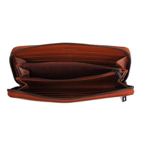 ラウンドファスナー ゴートレザー スキミング防止機能付き 長財布