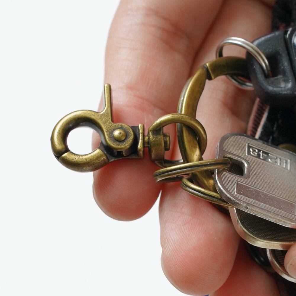 イタリアンレザー Ｌ字ファスナー カードキー対応 スマート キーケース