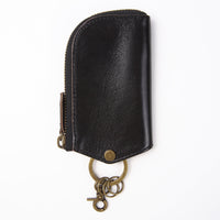 イタリアンレザー Ｌ字ファスナー カードキー対応 スマート キーケース