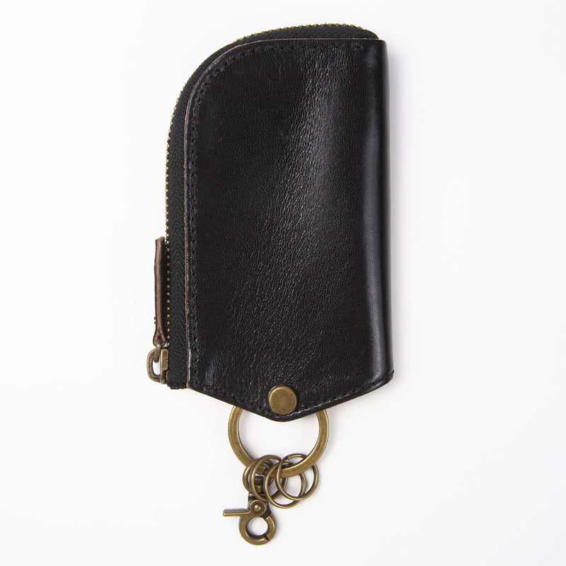 イタリアンレザー Ｌ字ファスナー カードキー対応 スマート キーケース