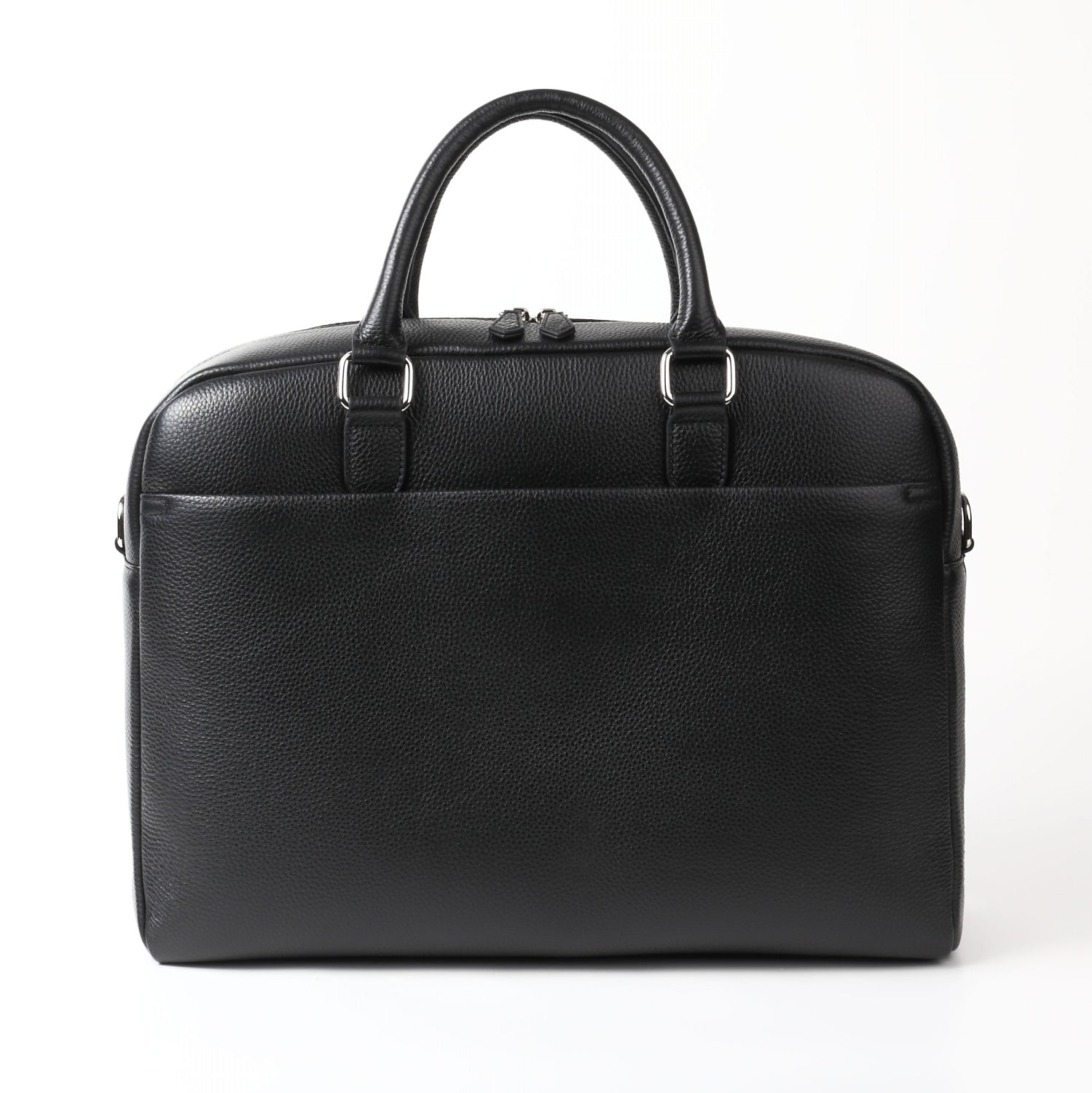 大容量12L ダブルジッパー シュリンクレザー ビジネス ブリーフケース