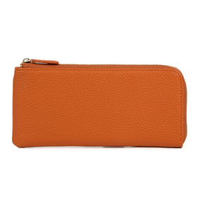 イタリアンレザー 薄型 L字ファスナー スリム 長財布