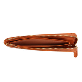 イタリアンレザー 薄型 L字ファスナー スリム 長財布