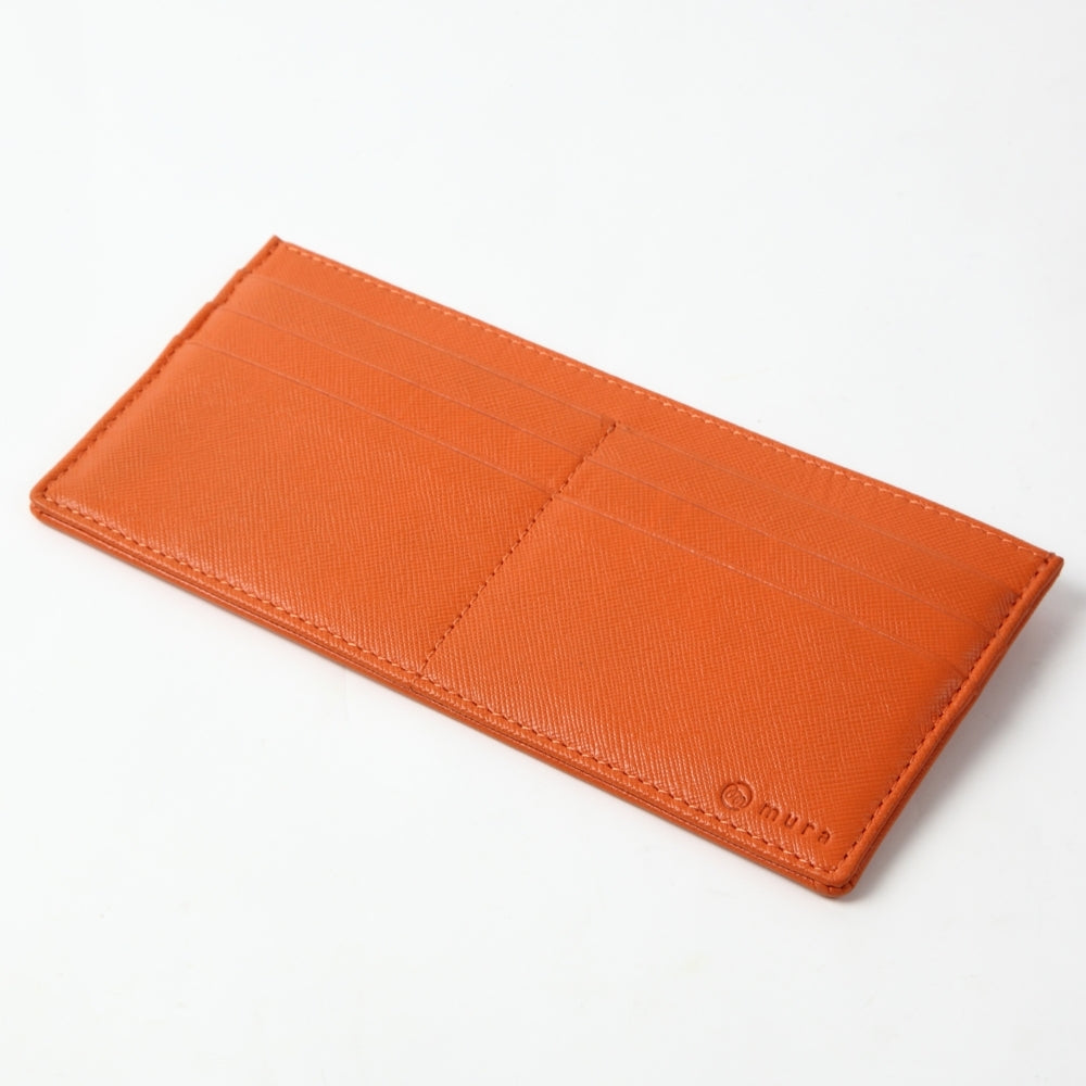 本革 サフィアーノレザー スキミング防止機能付き 薄型 長財布