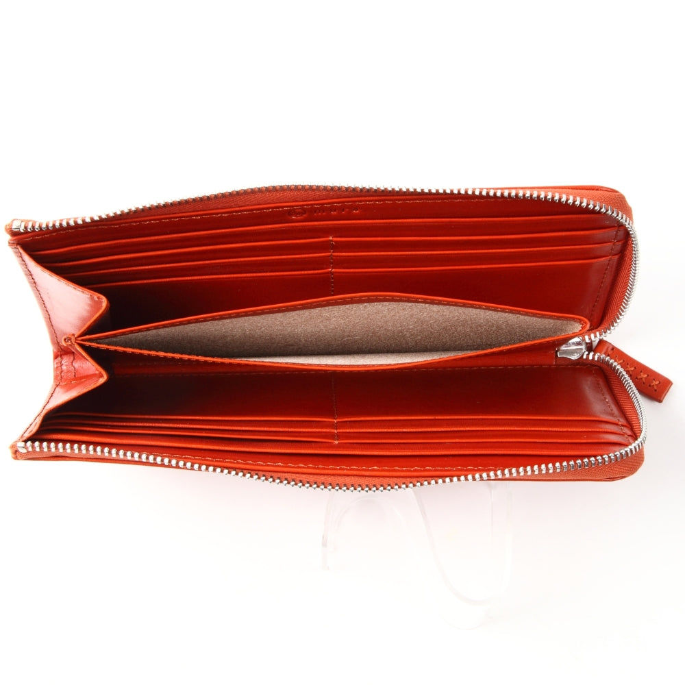 L字ファスナー スキミング防止機能付き 本革 長財布