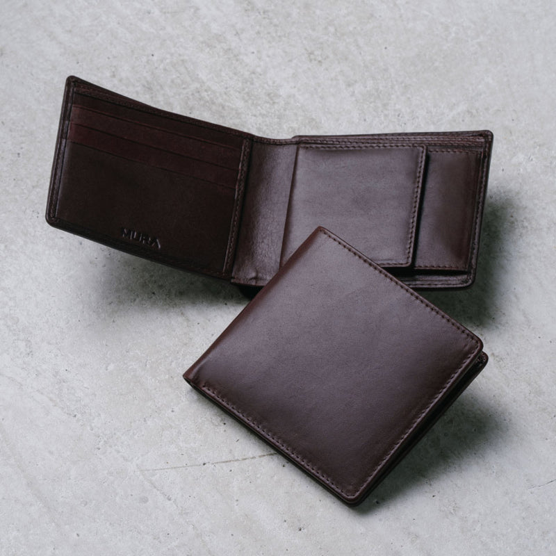 二つ折り財布（YLW＆KHK：一点物） - 折り財布